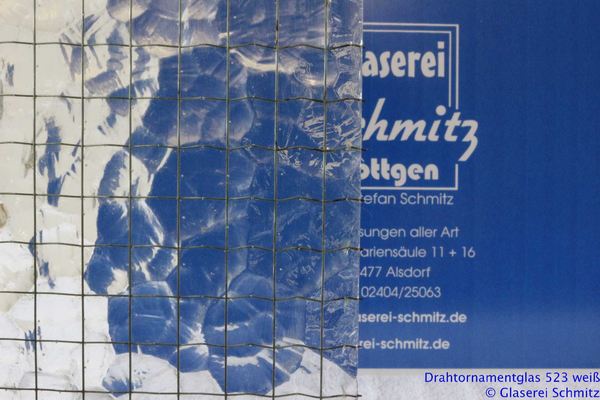 Drahtornamentglas 523 weiß
