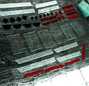 Eine Bleiverglasung entsteht